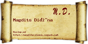 Magdits Diána névjegykártya